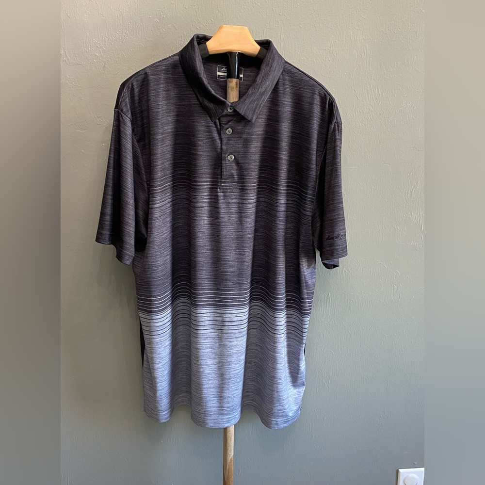 Hogan Gradient Black‎ and Gray Polo Shirt